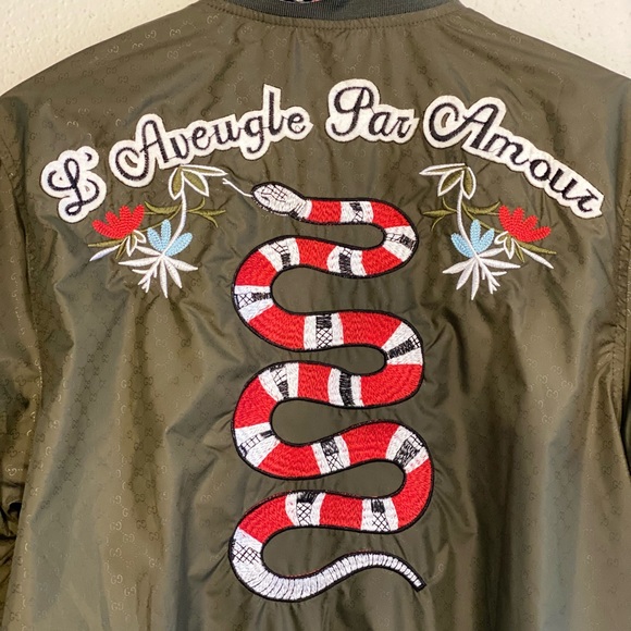 Olive green Gucci Jacket - Picture 3 of 5